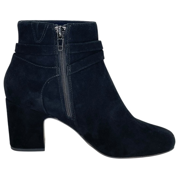 Bella Vita Arlette Black Suede Leather Womens Ankle Boots Size 8W - Picture 5 of 11